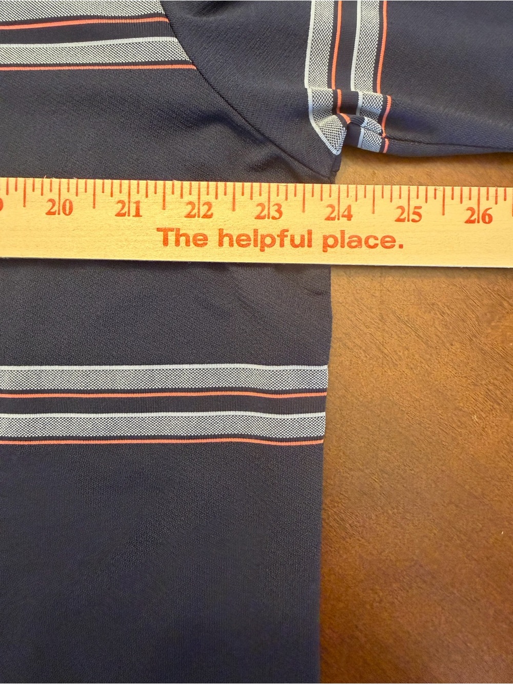 Callaway Opti-Dri Men's Large Golf Polo Navy Striped Stretch Meadowest Golf Club - Picture 8 of 14